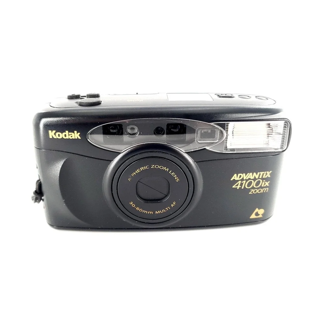 Kodak Advantix 4100 IX APS Point & Shoot Film Camera Black Tested & Works